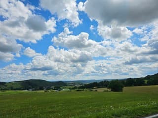 Wolken en zon Medebach,DE