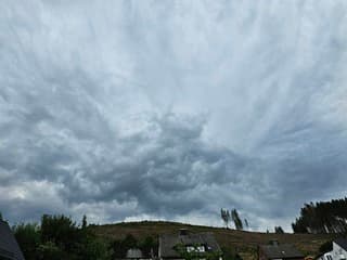 Lucht betrekt in Niedersfeld,DE