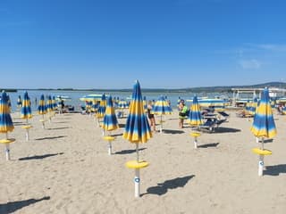 Zomers strandweer