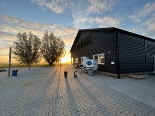 Ochtendglorie op de boerderij