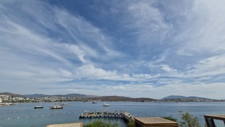 Bewolking aan de kust Bodrum 