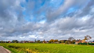 Het was een komen en gaan van opklaringen en regenbuien