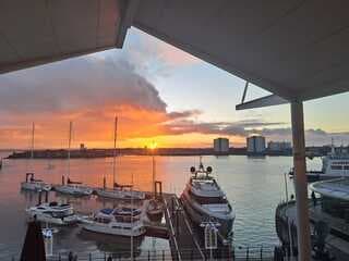 Zonsondergang in Portsmouth