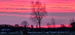 Prachtige zonsopgang vanmorgen 