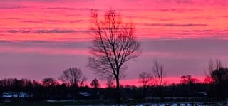 Prachtige zonsopgang vanmorgen 