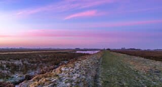 Pastelkleuren in de lucht