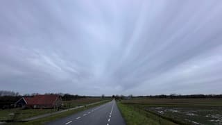 Vanmorgen buitengebied Haaksbergen Grijs maar mooie lucht met
