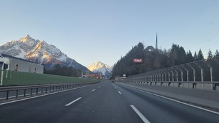 Woensdagochtend op de europabrug bij innsbruck 