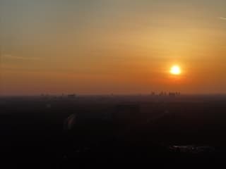 Zonsondergang boven utrecht