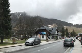 Somber weer in Kranjska Gora.