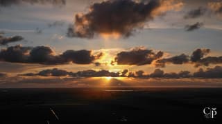 Zonsondergang in Wagenborgen 