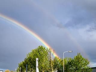 Felle regenboog 