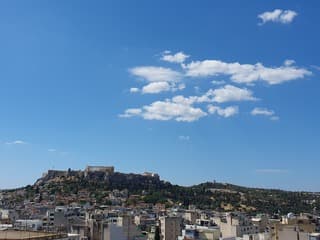 Athene stralend weer