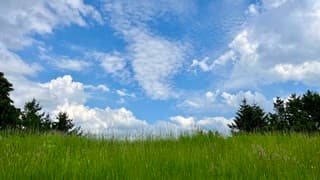 heel veel variatie in bewolking 