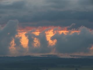 opstijgende wolken van dichterbij.