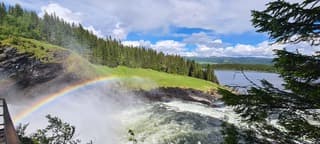 Wisselvallig weer in Zweden met af en toe een knipoog van de zon. 