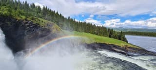 Wisselvallig weer in Zweden met af en toe een knipoog van de zon. 