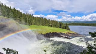 Wisselvallig weer in Zweden met af en toe een knipoog van de zon. 