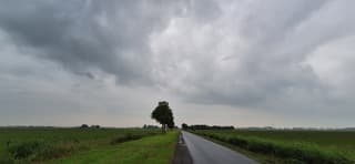 Regenwolken en regen