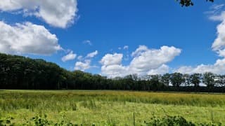 Stapelwolken boven Drenthe vanmiddag 