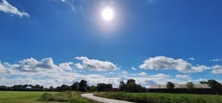 Stralende zon