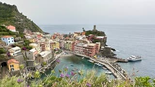 Warm en bewolkt in Vernazzo, Italië 