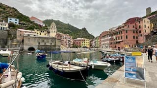 Vernazza, Italië, bewolkt maar aangenaam warm