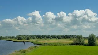 Vriendelijk zomerweer in het land