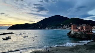 Zonsondergang Levanto Italië