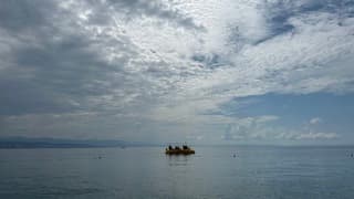 In de vroege ochtend probeerde de zon door te komen. 1 uur daarna waren de wolken verdreven