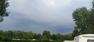 Voorbij komende onweersbuien