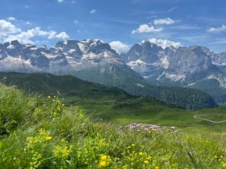 Prachtig uitzicht op de Brenta Gruppe in de Dolomieten 