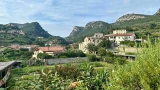 Finale Ligure, Italië uitzicht vanaf ons appartement 