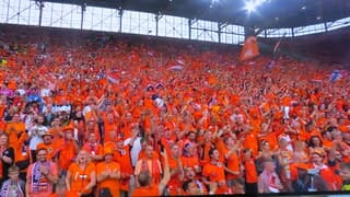 Volle bak Oranje.