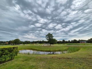 Dreigende wolkenlucht.