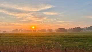 Een mooi begin van de dag.