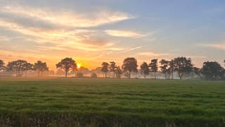 Een mooi begin van de dag.