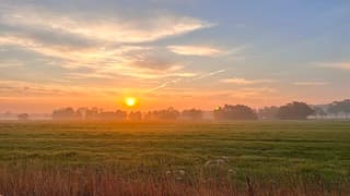 Een mooi begin van de dag.