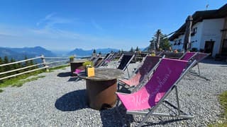 Zomers bij een berghut in kufstein