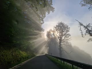 Zonsopgang in de Duitse Eifel