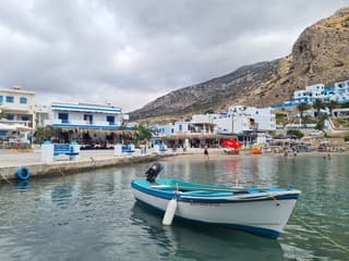 Bewolkt Karpathos