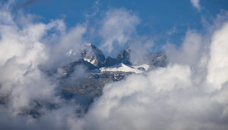 Prachtig weer in de alpen