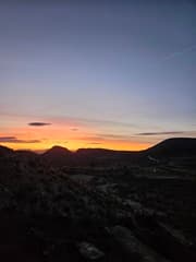 Zonsopgang murcia fortuna zuidspanje