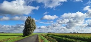 Blauw bewolkte lucht 