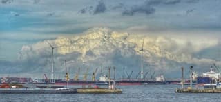 Mooie opbollende luchten 