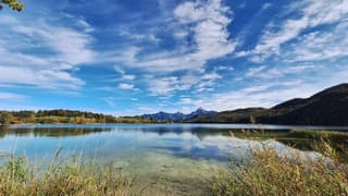 De Weissensee in de zon