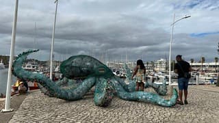 Octopus van gerecycled materiaal 