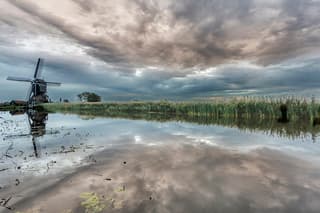 Mooie spiegeling vanochtend