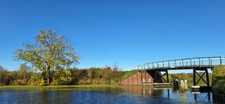 Strak blauwe lucht boven de provincie Groningen 