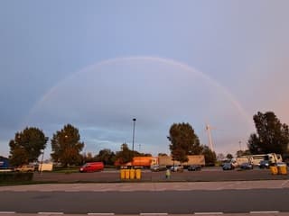 Mooie regenboog vanavond
